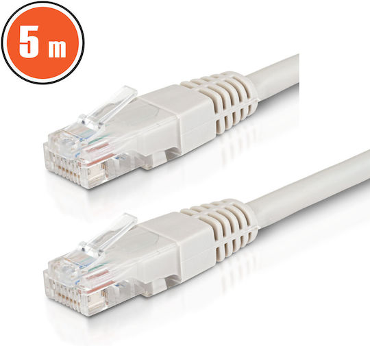 Netzwerkkabel U/UTP Kat.6 Cca Grau 5 m