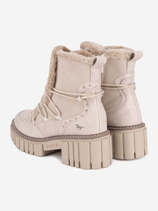 Stiefeletten Damen Beige