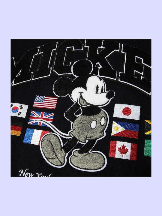Disney Mickey Mouse Worldwide Tour College Jacket Navy
