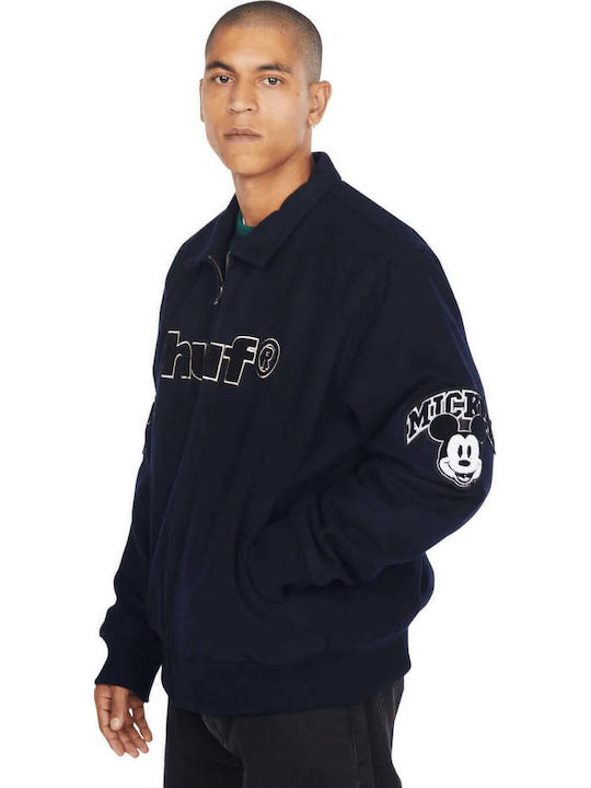 Disney Mickey Mouse Worldwide Tour College Jacket Navy