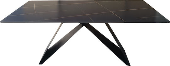 Mapele Dining Room Table Black 180x90x75cm Mapele Dining Room Table Black 180x90x75cm