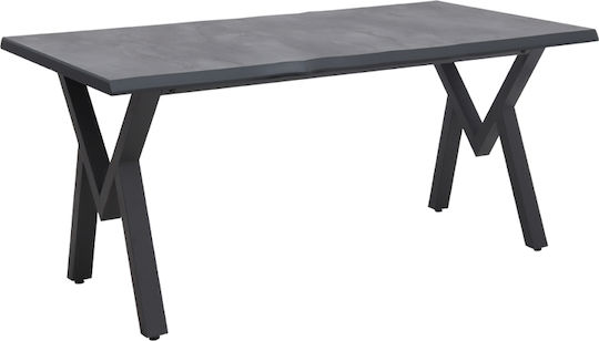 Walter Tisch Speisesaal Holz Gray 160x80x75cm