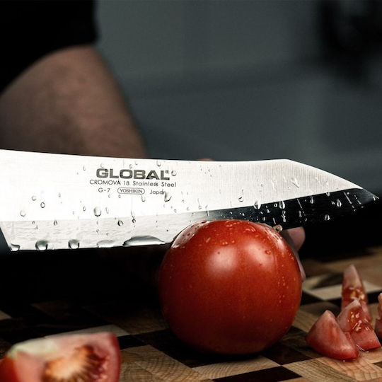 Global Klassisches G Messer Deba aus Rostfreiem Stahl 18cm