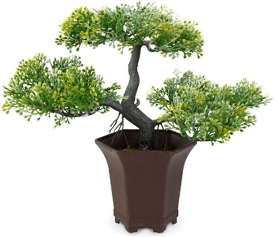 Plantă Artificială Decorativă Bonsai Verde 25 X 9 Cm Plantă Artificială Decorativă Bonsai Verde 25 X 9 Cm