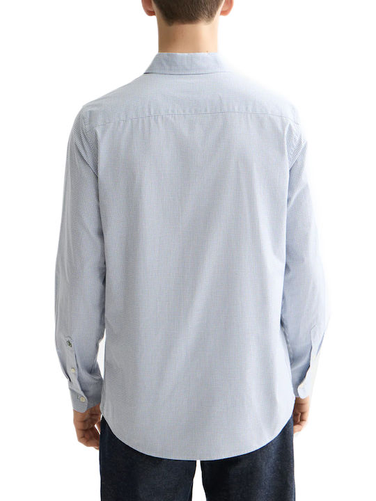 Scotch & Soda Baumwolle Hemd White-Sky Blue