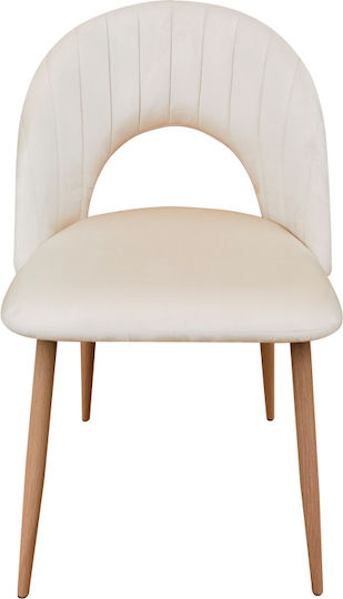 Lovingo Столички Трапезария плюшени Бежов 2бр 50x47x85.5бр