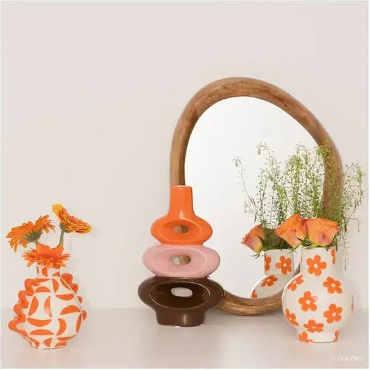 Que Rico Ceramic Vase Orange