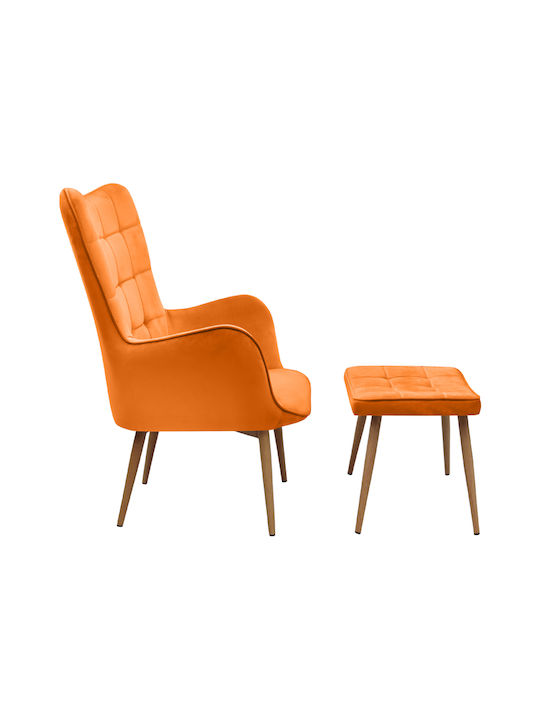 Bergère cu Puf Catifelat Croque 70x62x98cm