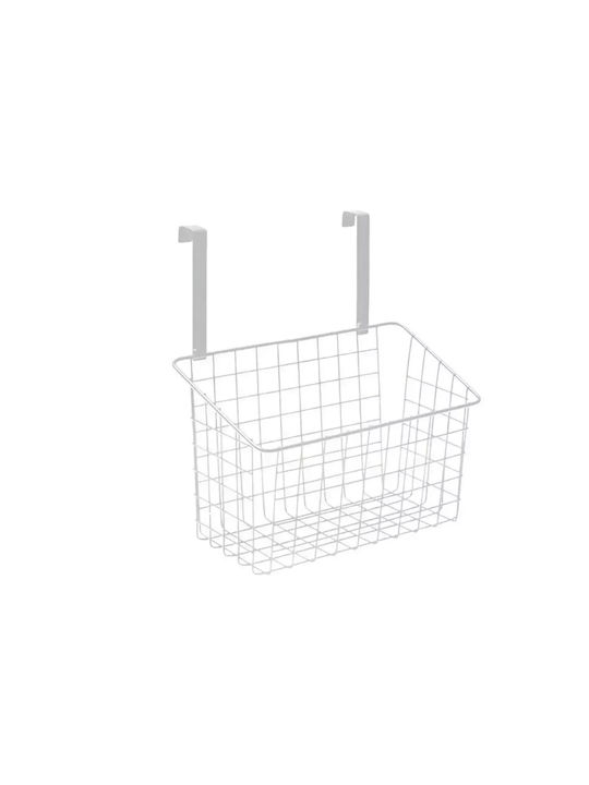 Verk Group Κρεμαστό Ράφι Μεταλλικό 26x17x12εκ. Λευκό