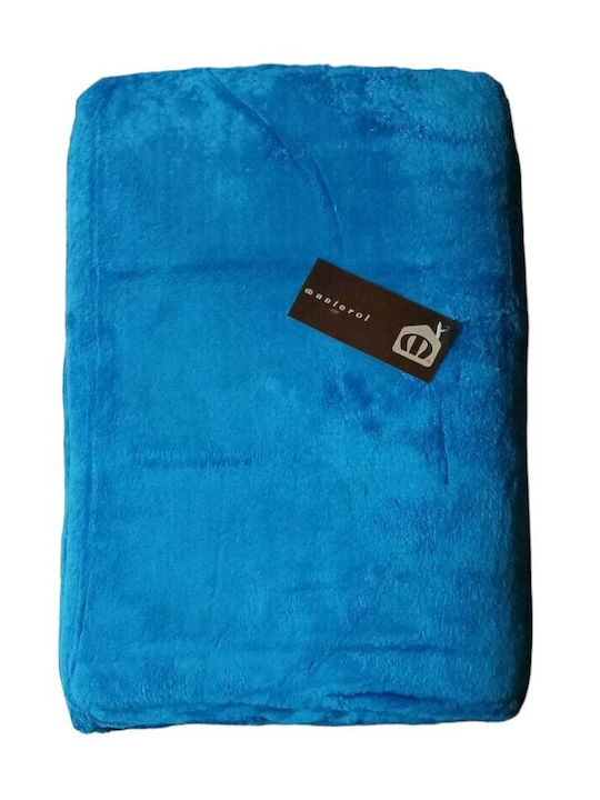 Manterol Casa Chic Colour 001 Blanket Spanish Fleece Single 170x230cm