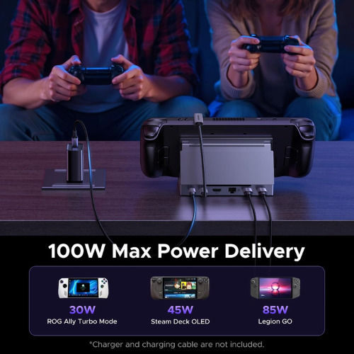 6-in-1 Ugreen 4k 120hz Steam Deck Dock 100w 5gbps