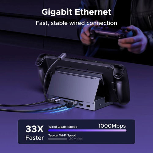 6-in-1 Ugreen 4k 120hz Steam Deck Dock 100w 5gbps