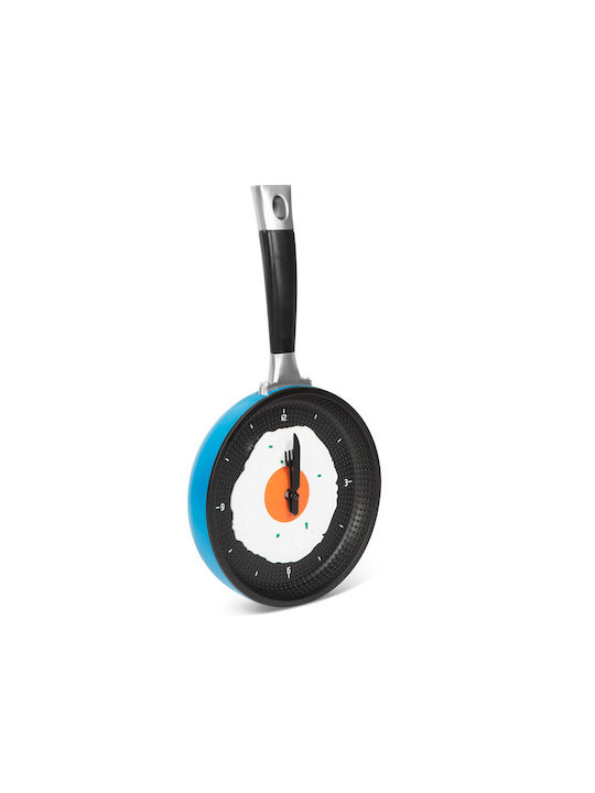Alista Home Frying Pan Ceas de Perete Plastic Albastru 36x18.7cm