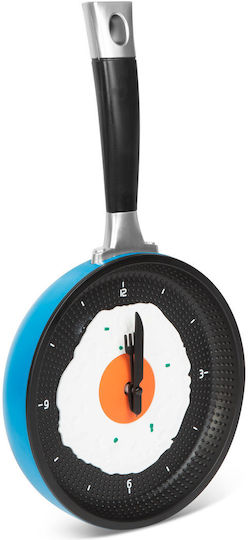 Alista Home Frying Pan Стенен часовник Пластмаса Син 36x18.7см
