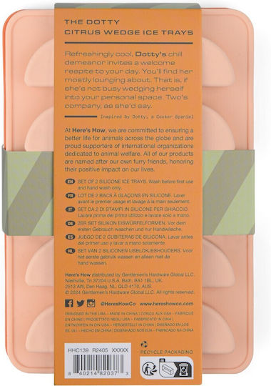 Here's How Eiswürfelform aus Silikon Orange HHC139UK