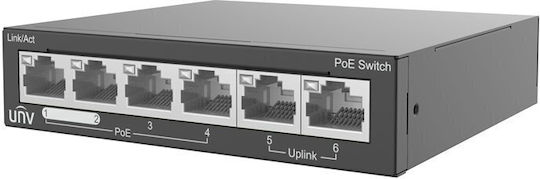 Uniview NSW2020-6T-POE-IN Unmanaged L2 PoE+ Switch με 6 Θύρες Ethernet