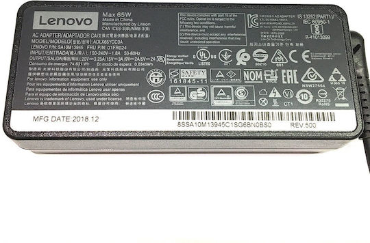 Power Adapter Replacement for Lenovo Thinkpad Laptops E480 E580 L380 Yoga L480 L580 P51s P52s T470 T470s T480s T480 T570 T580 20V/3.25A 65W USB Type-C