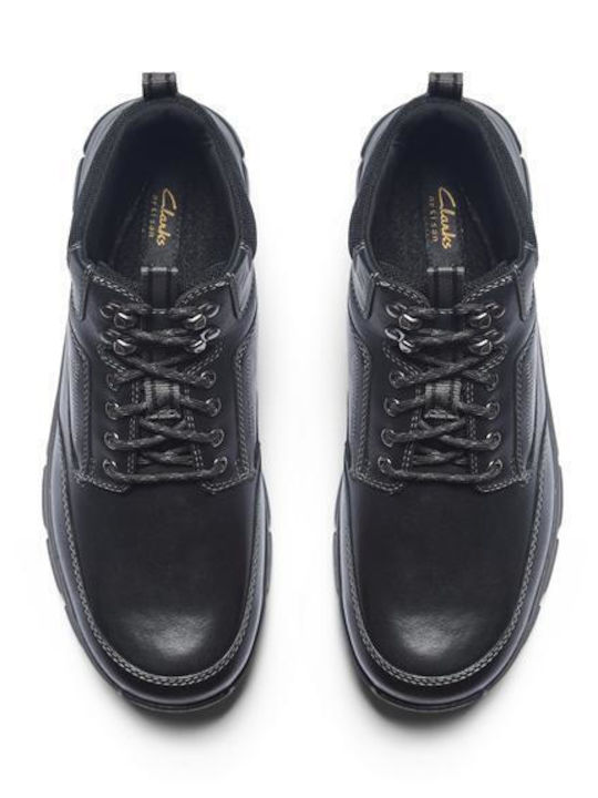 Leather Black Men's Boots Waterproof