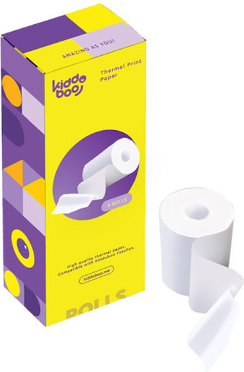 Kiddoboo Kiddoboo Photo Paper Sticker Ρολό (57x25) for Printers Thermal Sublimation/Transfer 5 Sheets