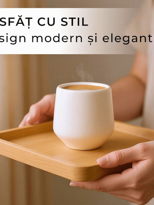 Miamio Set Tassen Espresso Keramik Weiß 90ml 4Stück