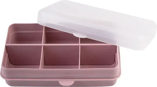 Melii Cutie De Prânz Din Plastic Roz Cu Compartimente 114ml