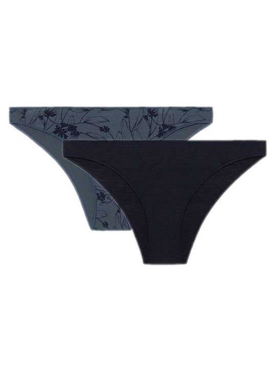 Fimelle Rio Women's Slip 2Pack Blue/Denim