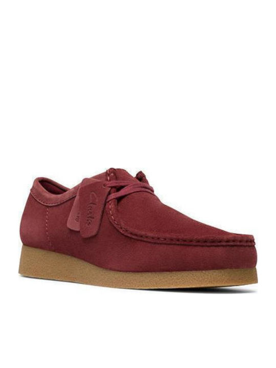 Wallabee Evo Men's Suede Moccasins Burgundy