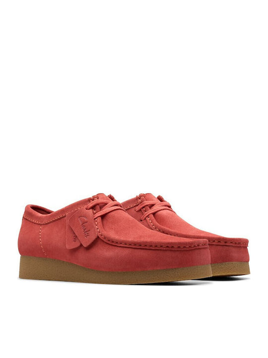 Wallabee Evo Suede Ανδρικά Μοκασίνια σε Κόκκινο Χρώμα