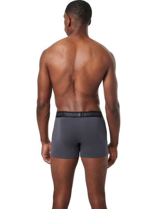 Ανδρικά Μποξεράκια Μαύρο Και Γκρι 2Pack
