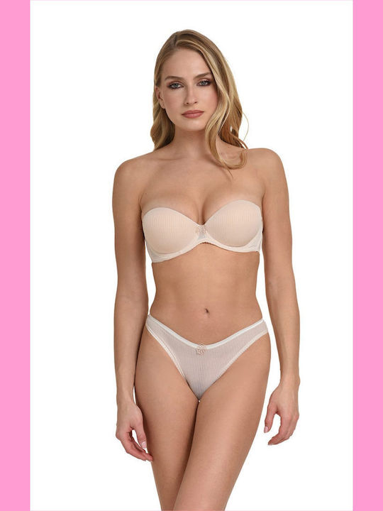 Push Up Bra Underwire Beige