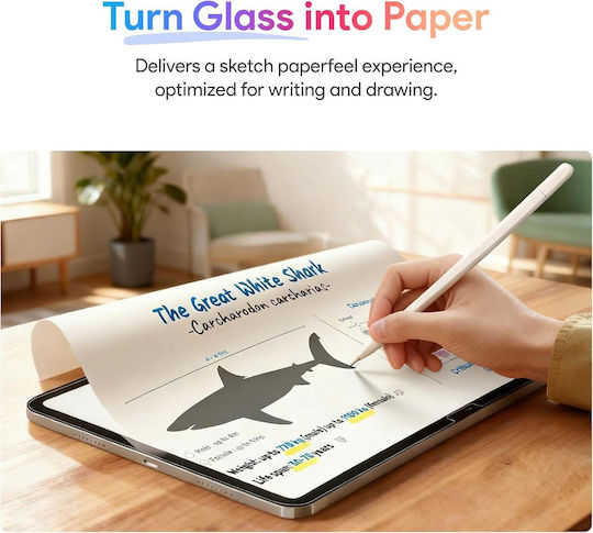 Folie Tempered Glass Handwriting Pt Xiaomi Redmi Pad 2 11.0" 2025 Textura Hartie Pentru Scris Desen