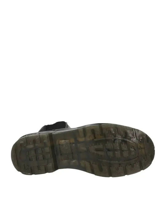 Leder Schwarz Herrenstiefel
