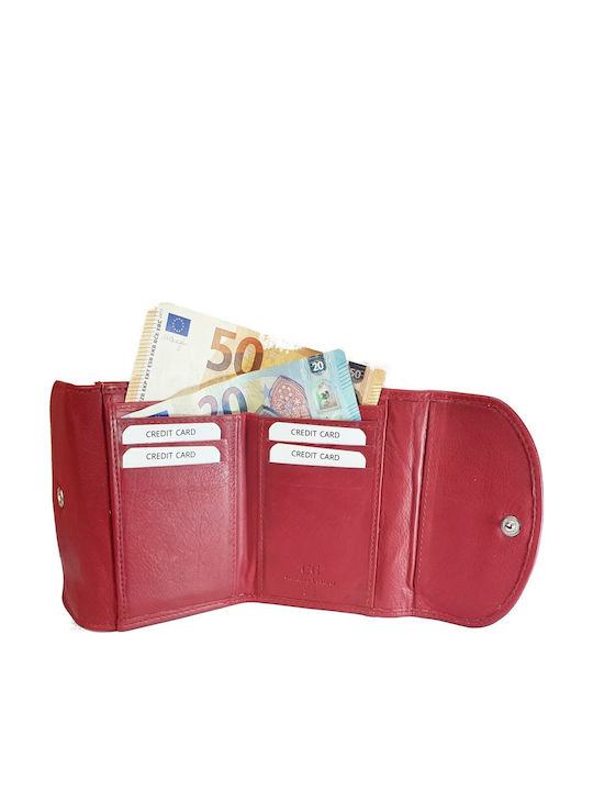 CG 116 Klein Leder Damen Geldbörse Rot