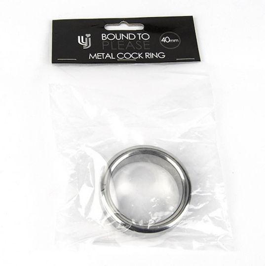 Μεταλλικό Δαχτυλίδι Πέους & Όρχεων Bound To Please Metal Cock & Ball Ring Silver 40mm