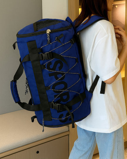Playful Bags Sack Voyage Electric Blue Fabric L60xW26xH30cm