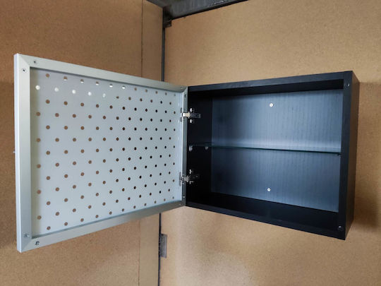 Metallic Wall-Mounted First Aid Kit