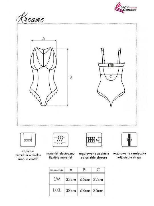Lingerie Spaghetti Strap Bodysuit Kreame Delicate Mesh Body with Choker with Lace Black