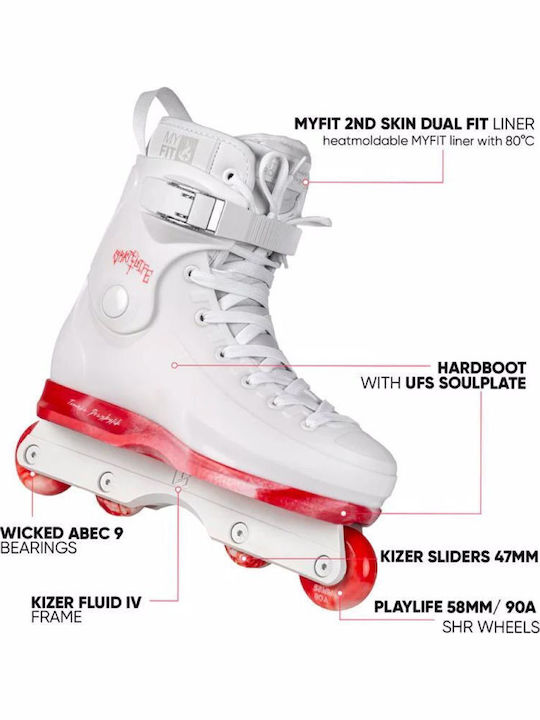 Powerslide Inline Rollers Λευκά Ενηλίκων