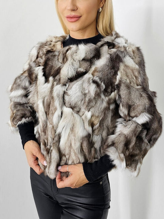 Women's Short Fur White-beige