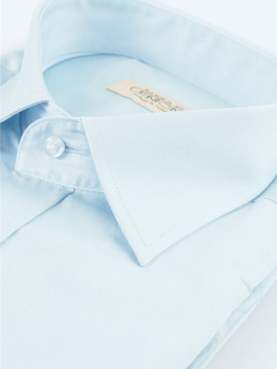 Дълъг ръкав Риза Light Blue