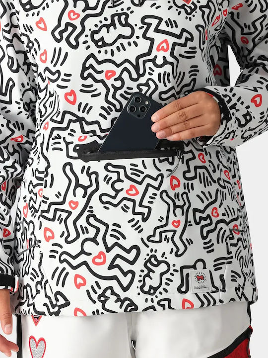 686 I-007430-12 Γυναικείο Μπουφάν για Σκι & Snowboard Λευκό