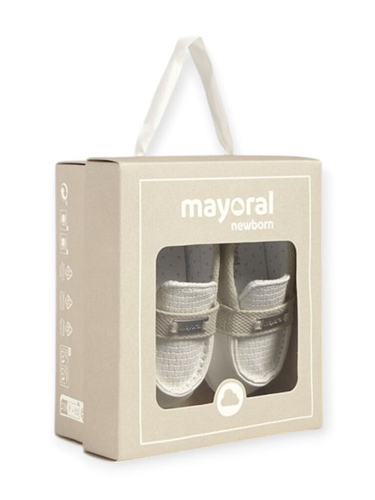 Mayoral Baby Moccasins White