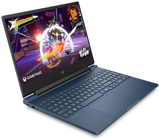 HP Victus 15-fb3045nn 15.6" IPS FHD (Ryzen 5-8645HS/16GB/1TB SSD/GeForce RTX 4050/No OS) Performance Blue (Tastatură Engleză Internațională)