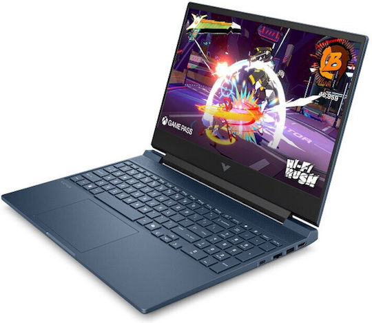 HP Victus 15-fb3045nn 15.6" IPS FHD (Ryzen 5-8645HS/16GB/1TB SSD/GeForce RTX 4050/No OS) Performance Blue (Tastatură Engleză Internațională)