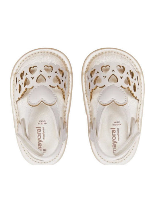 Mayoral Baby Sandals White