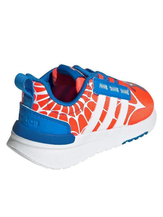 TR21 X Marvel Super Hero Adventures Spider-Man Racer Kinder Sportschuhe Laufen mit Schnürsenkeln Solar Red / Cloud White / Blue Rush
