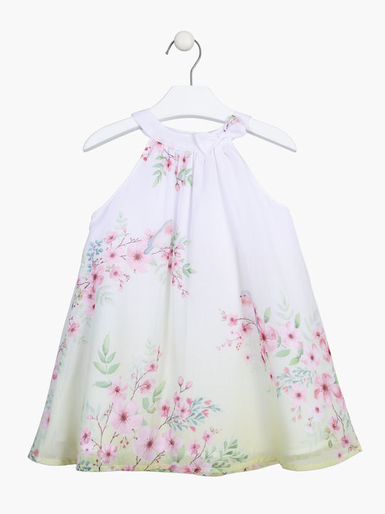 Kinderkleid Ärmellos Weiß