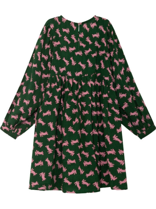 Children's Dress Long Sleeve Green