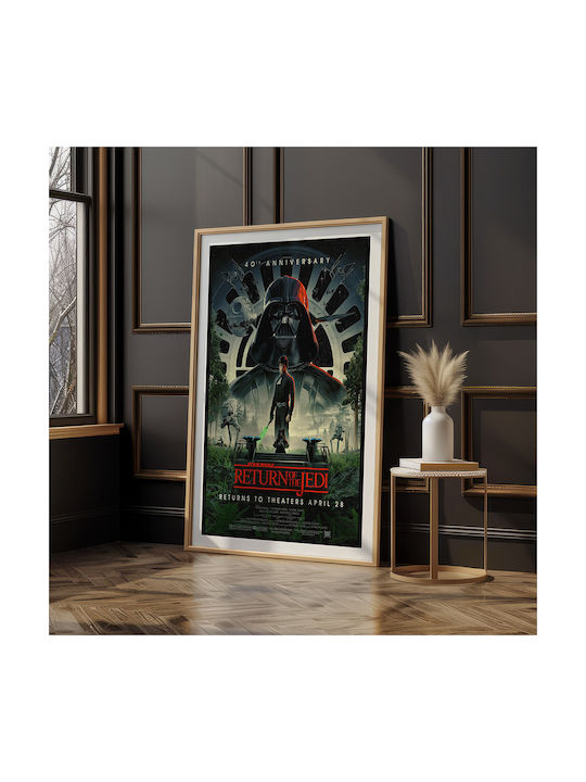 Poster Star Wars Return Jedi 40th Anniversary Mv301 21cm X 30cm