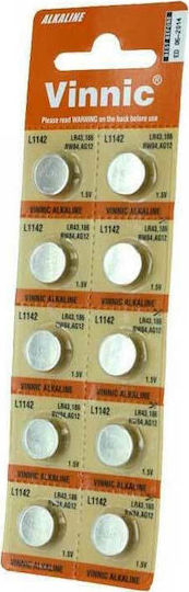 Vinnic Baterii alcaline Baterii de ceas pentru ceasuri LR43 1.5V 10buc